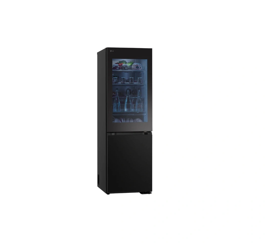LG GC-V459FSKW Bottom Freezer Refrigerator, 349l - Black, Smart ThinQ™, Smart Inverter Compressor