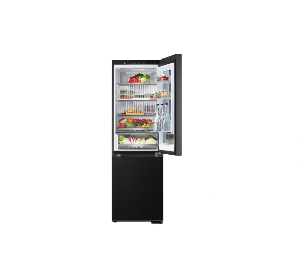 LG GC-V459FSKW Bottom Freezer Refrigerator, 349l - Black, Smart ThinQ™, Smart Inverter Compressor