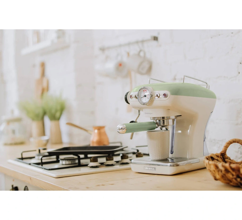 ARIETE Vintage Espresso Machine - 900W, Green