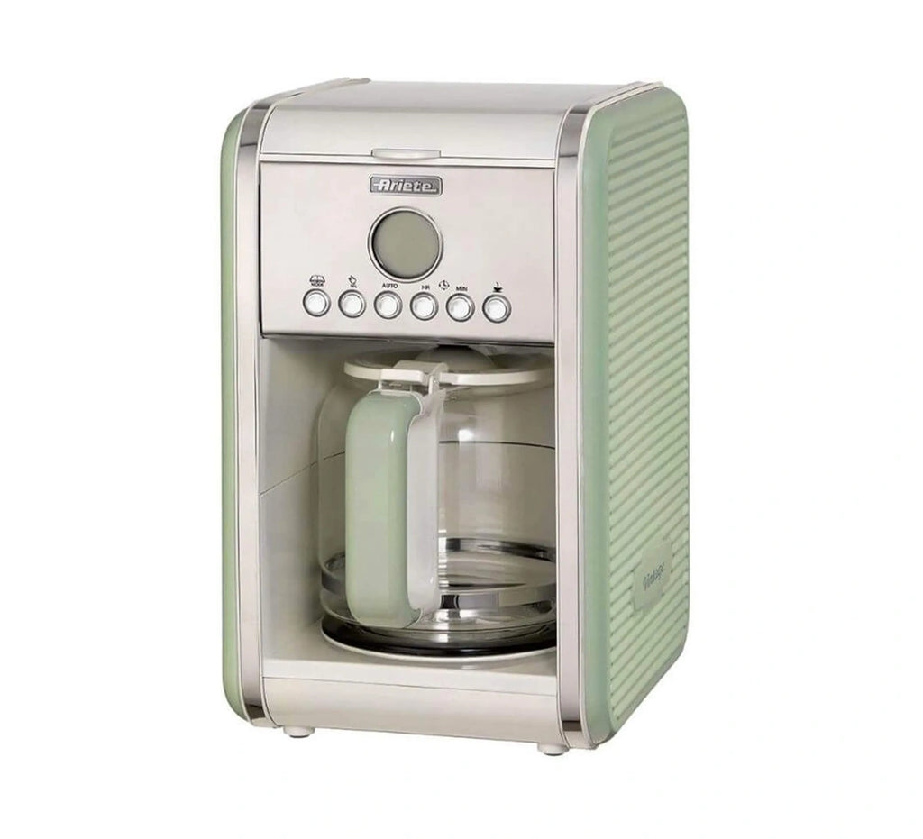 ARIETE Vintage Drip Coffee Maker - 12 Cup, Green