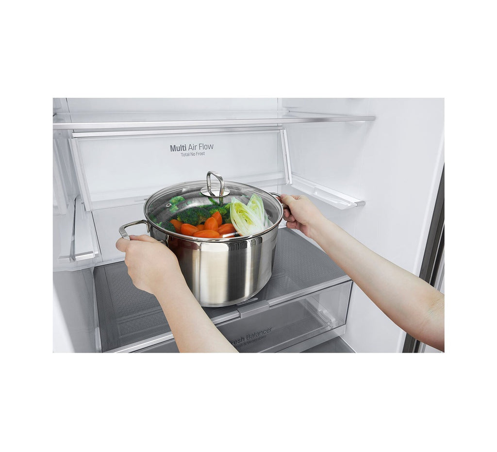 LG GC-B569NQCM Bottom Mount Freezer Fridge, 462 L - Smart Inverter Compressor, Wi-FiThinQ™, Door Cooling+™